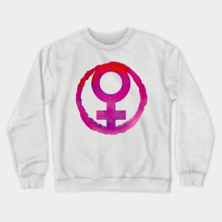 Female Symbol Watercolor Crewneck Sweatshirt